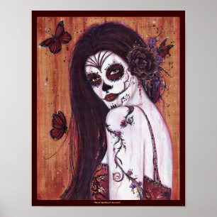 Ranita Day of the dead poster print by Renee