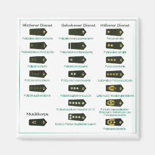 rank badge Police Germany Magnet