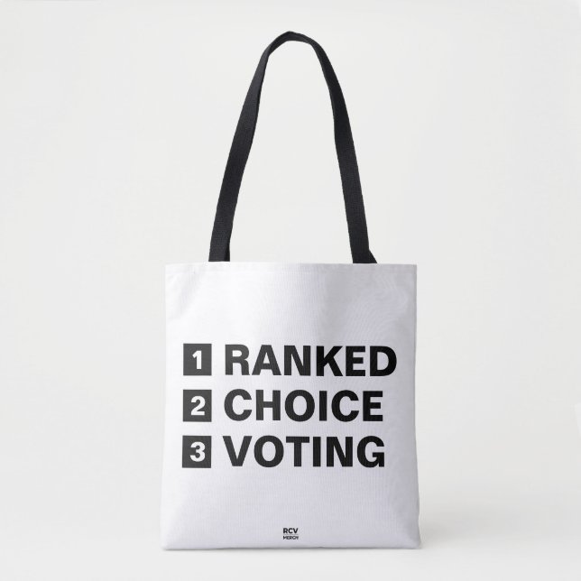 Ranked Choice Voting 123 Tote Bag (Front)