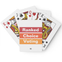 Ranked Choice Voting stripes Playing Cards