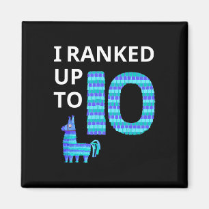 Ranked Up To 10 Birthday Video Game Llama Piñata B Magnet