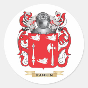 Rankin Coat of Arms (Family Crest) Classic Round Sticker