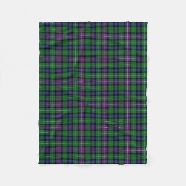 RankineScottish Clan Rankine Tartan Plaid Fleece Blanket (Front)