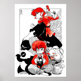 Ranma 1/2 fanart @Akeemakart Poster