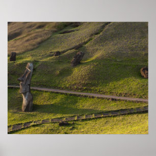 Rano Raraku, Rapa Nui, Easter Island, Chile Poster