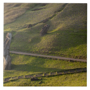 Rano Raraku, Rapa Nui, Easter Island, Chile Tile