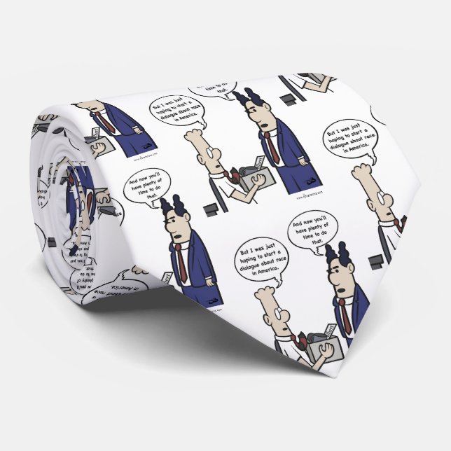 Rant Cartoon Tie (Rolled)