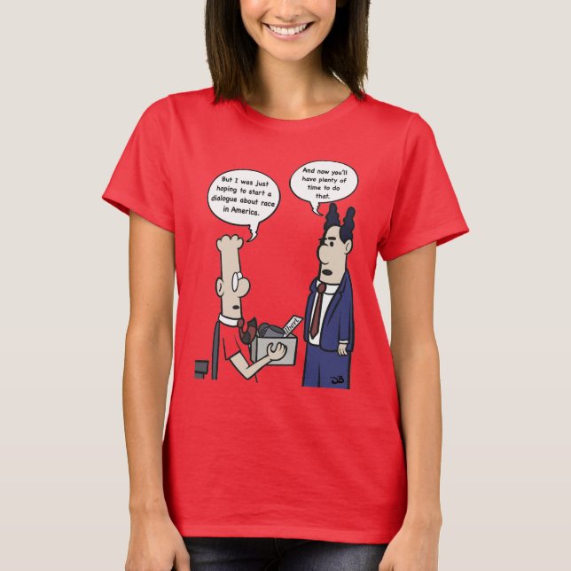 Rant Cartoon Women's Pink T-Shirt (Front)