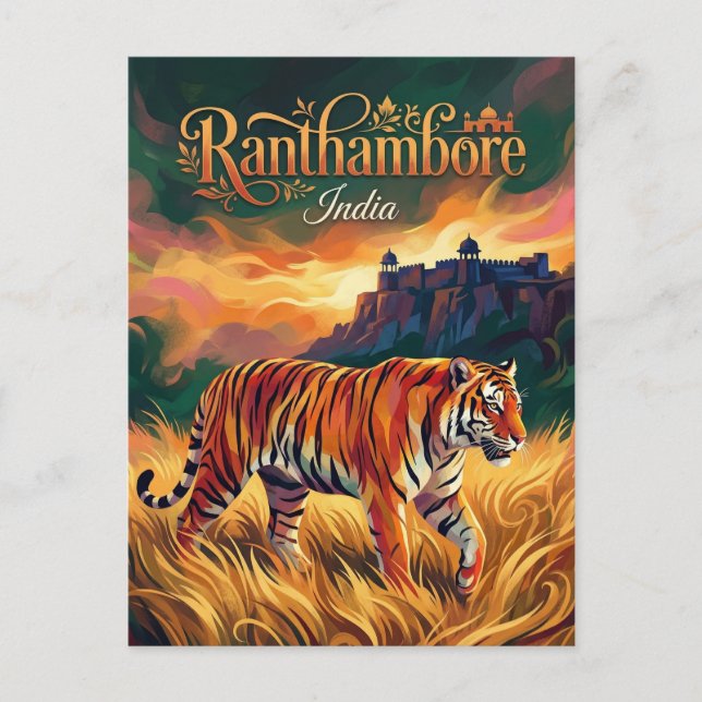 Ranthambore National Park India Postcard (Front)