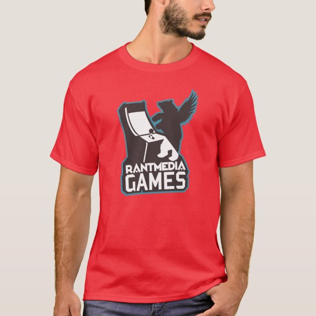 Rantmedia Games T-Shirt (Red) (Front)