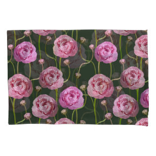 Ranuncula Floral Background Design Pillowcase