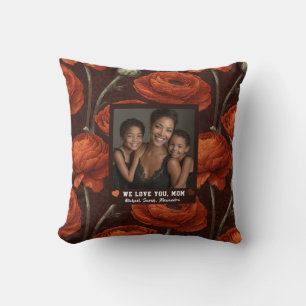 Ranunculus Flower Proud Mum house Decor Victorian Cushion