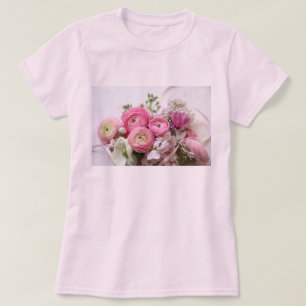 Ranunculus, other spring flowers women t-shirt