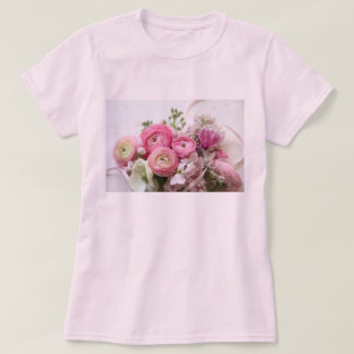 Ranunculus, other spring flowers women t-shirt