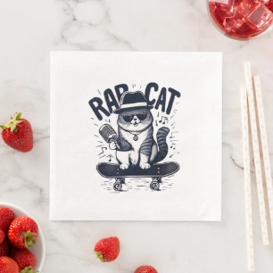Rap Cat Harmony Napkin
