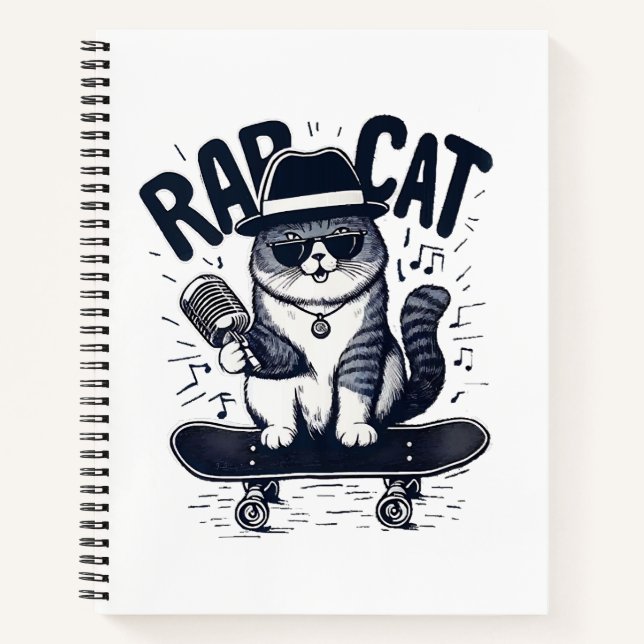 Rap Cat Harmony Notebook (Front)