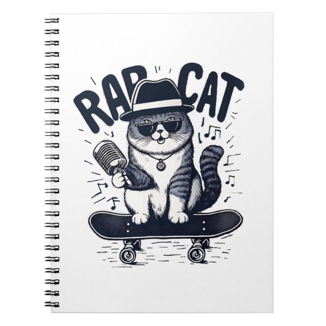 Rap Cat Harmony Notebook (Front)