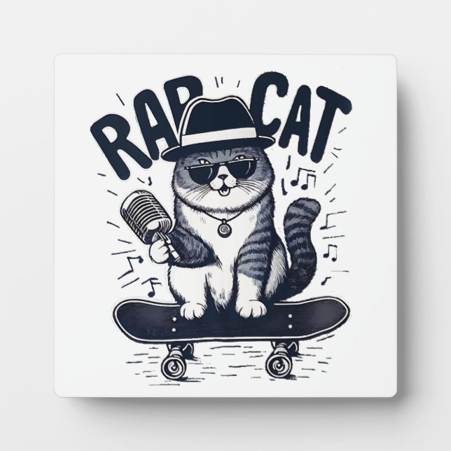Rap Cat Harmony Plaque (Front)