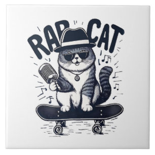 Rap Cat Harmony Tile