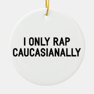 Rap Caucasianally Ceramic Tree Decoration