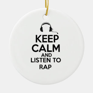 Rap design ceramic tree decoration