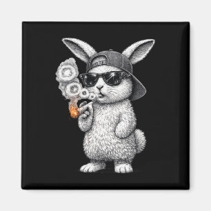 Rap Hip Hop Smoking Easter Bunny Cool Men Women Ur Magnet