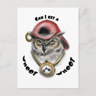 Rap Owl Postcard