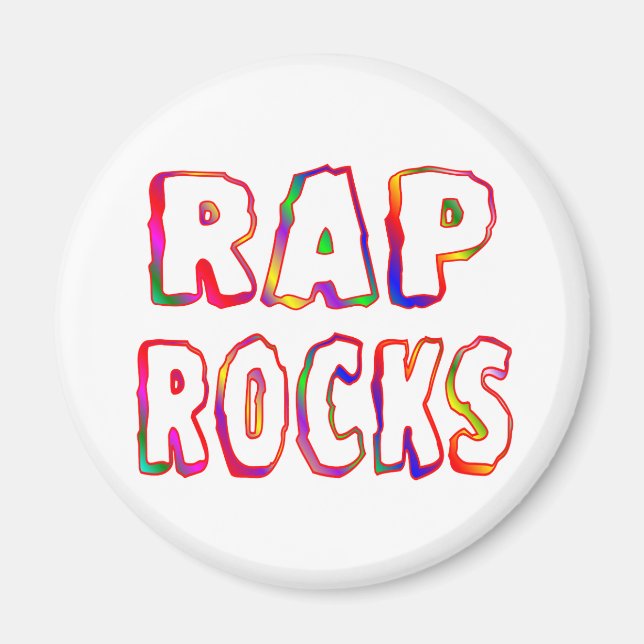 Rap Rocks Magnet (Front)