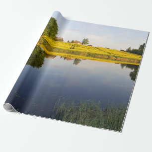Rapeseed field wrapping paper