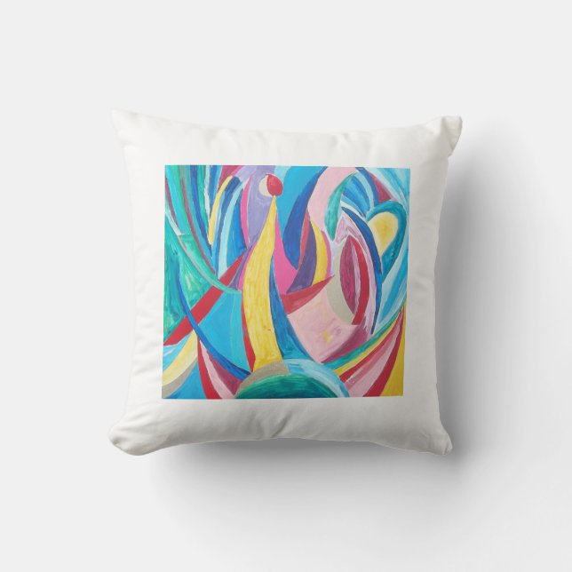 Raphael Сanossa Pillow Vibrant Cubism (Front)