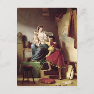 Raphael Adjusting his Model's Pose his Postcard