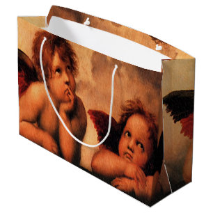 Raphael Angelic Cherub Art Large Gift Bag