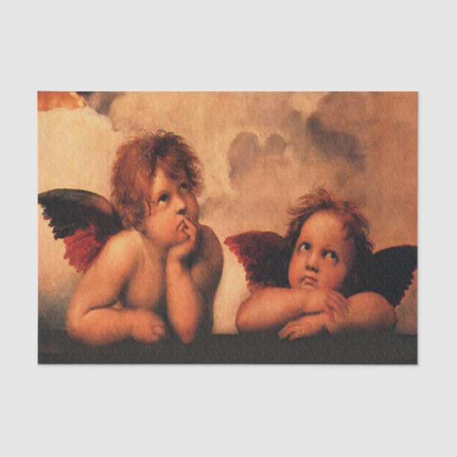Raphael Angelic Cherub Art Tissue Paper (Front)