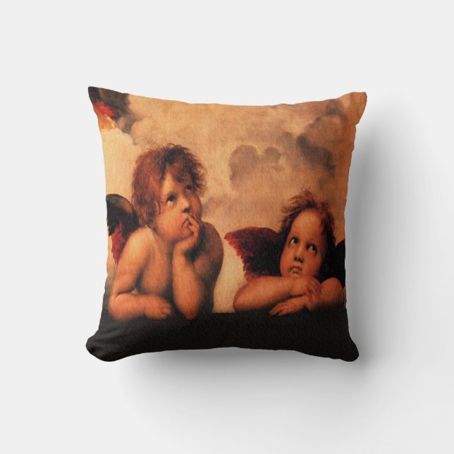 Raphael Angelic Cherubs Cushion (Front)