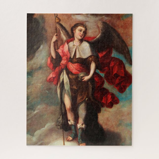 Raphael Archangel by Fray Miguel de Herrera Jigsaw Puzzle (Vertical)