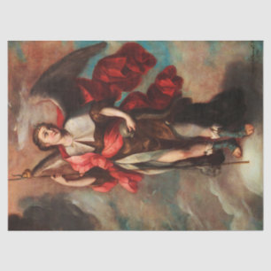 Raphael Archangel by Fray Miguel de Herrera Tissue Paper