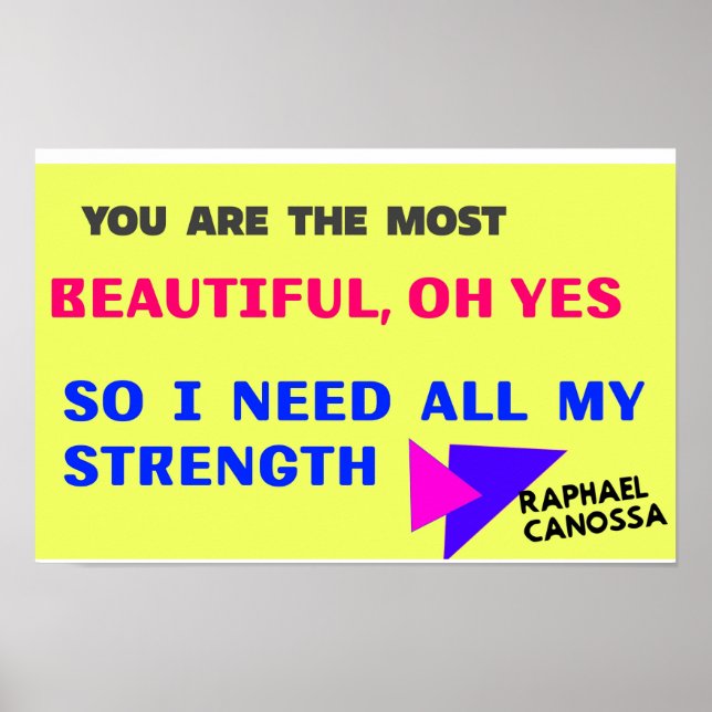 Raphael Canossa Most Beautiful Poster (Front)