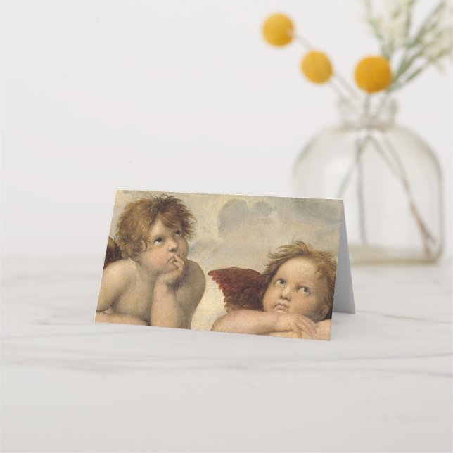 Raphael Cherubs Angels Place Card (Front)