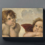 Raphael Cherubs Angels Plaque<br><div class="desc">Raphael - Cherubs from Sistine Madonna.</div>