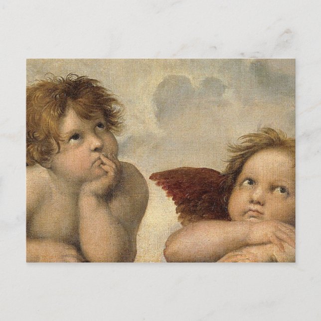 Raphael Cherubs Angels Postcard (Front)