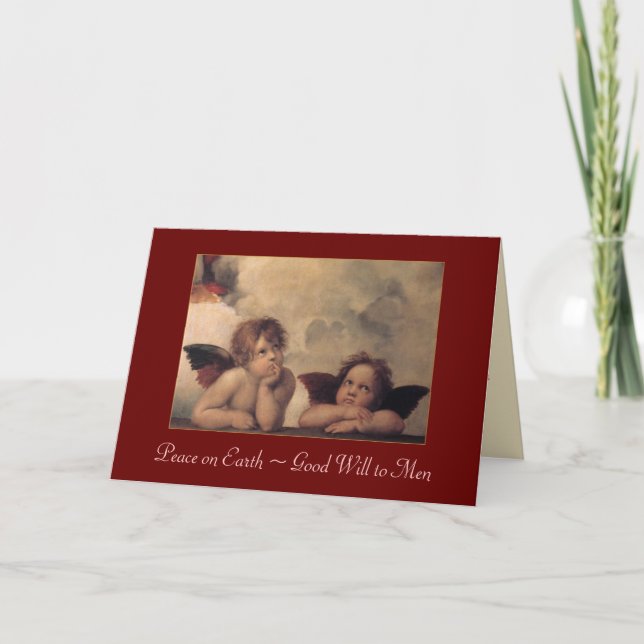 Raphael Cherubs Christmas Card (Front)