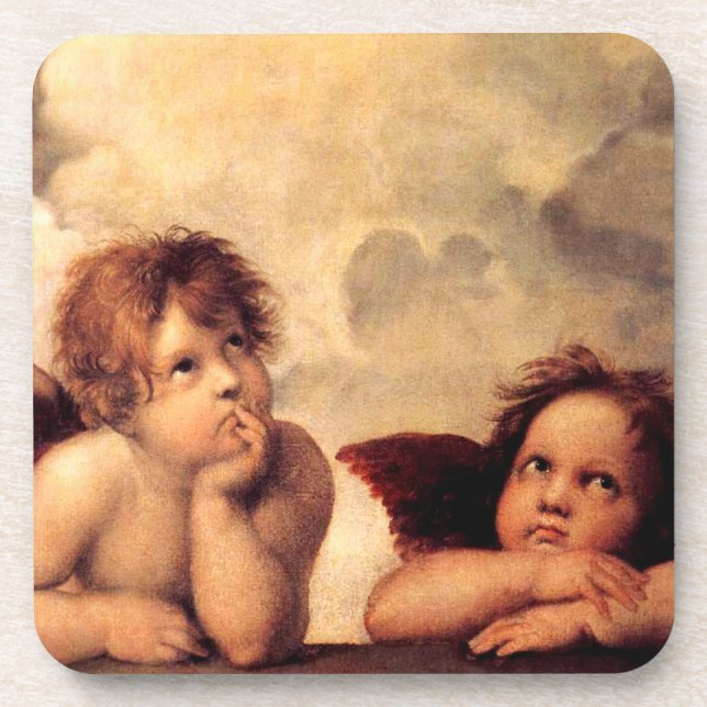 Raphael Cherubs Sistine Madonna Coasters (Front)