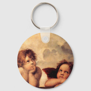 Raphael Cherubs Sistine Madonna Key Chain