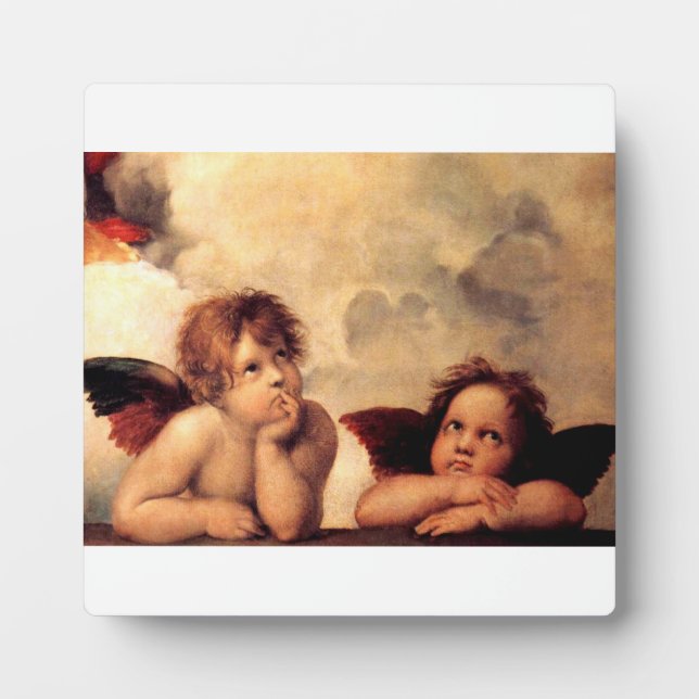 Raphael Cherubs Sistine Madonna Plaque (Front)
