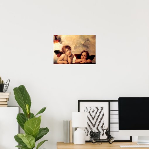 Raphael Cherubs Sistine Madonna Poster | Zazzle