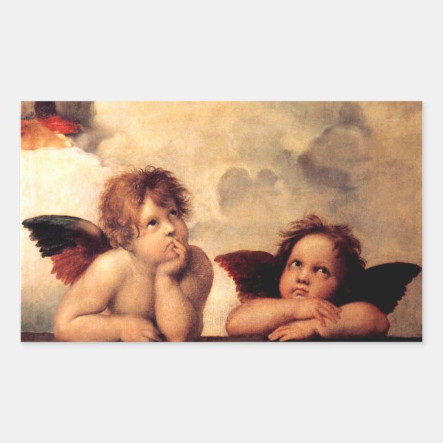 Raphael Cherubs Sistine Madonna Stickers (Front)