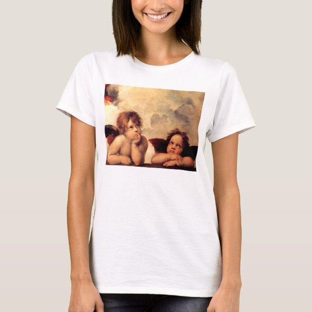 Raphael Cherubs Sistine Madonna T-shirt (Front)