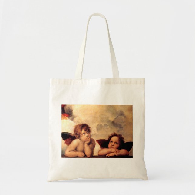 Raphael Cherubs Sistine Madonna Tote Bag (Front)