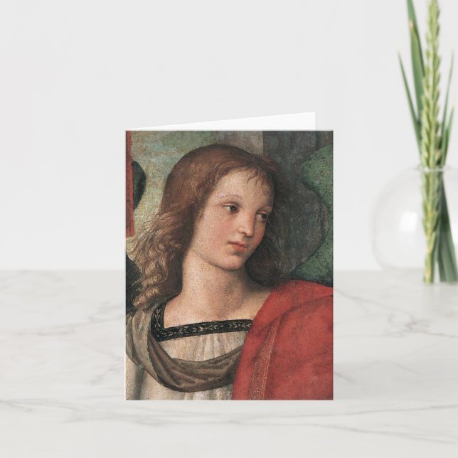 Raphael Christmas Angel Note Card Raffaello Sanzio (Front)
