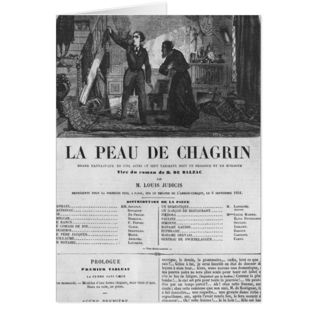 Raphael de Valentin and the shopkeeper (Front)